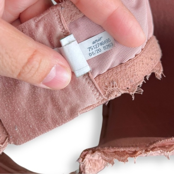 Aerie Real Power Balconette Lace Eyelash Bra 38D - Picture 6 of 7